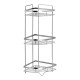 Lidz Полиця кутова Oreo 0606 3 ярусна LDORE0606CRM32484 Chrome