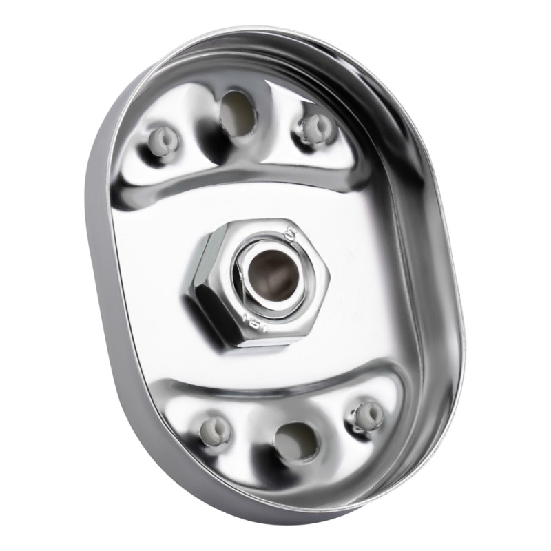 Lidz Полиця універсальна Oreo 0901 скляна (52*12 см) LDORE0901CRM22178 Chrome
