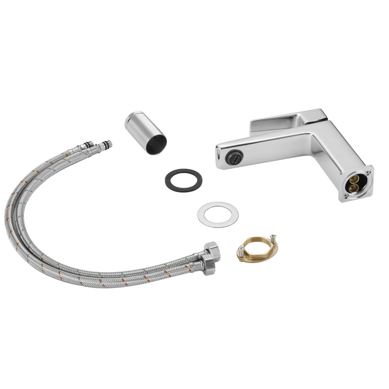Змішувач латунний для раковини Lidz Orion 001F (k25) LDORI001FCRM48091 Chrome SD00054215