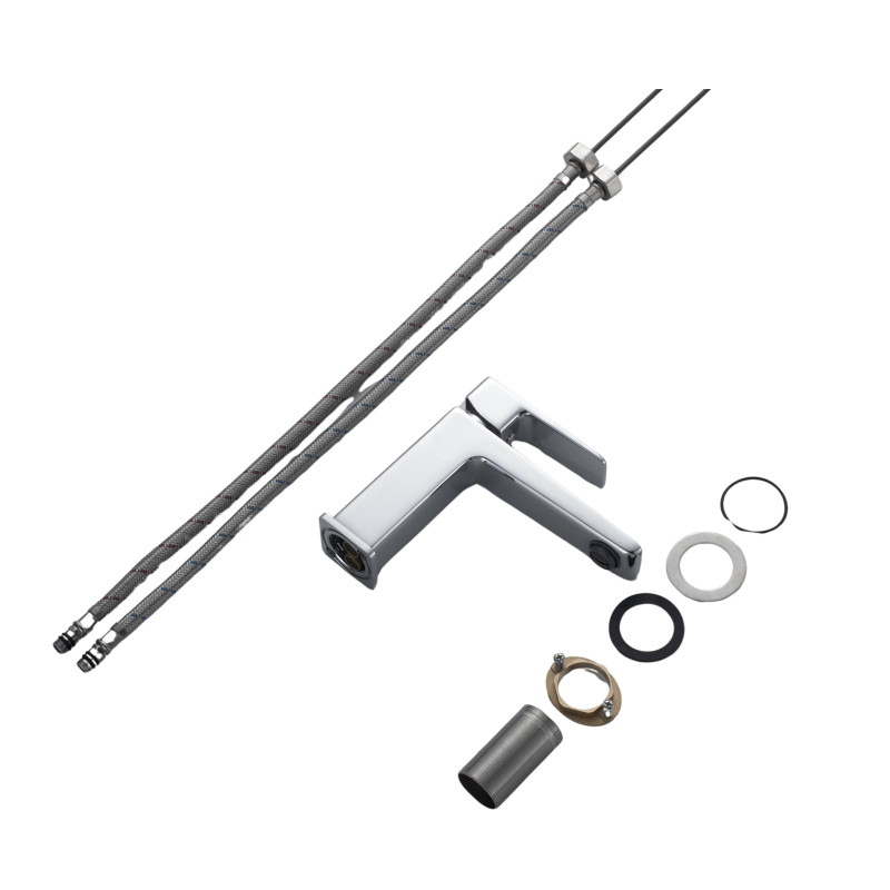 Змішувач латунний для раковини Lidz Orion 001F (k25) LDORI001FCRM48091 Chrome SD00054215