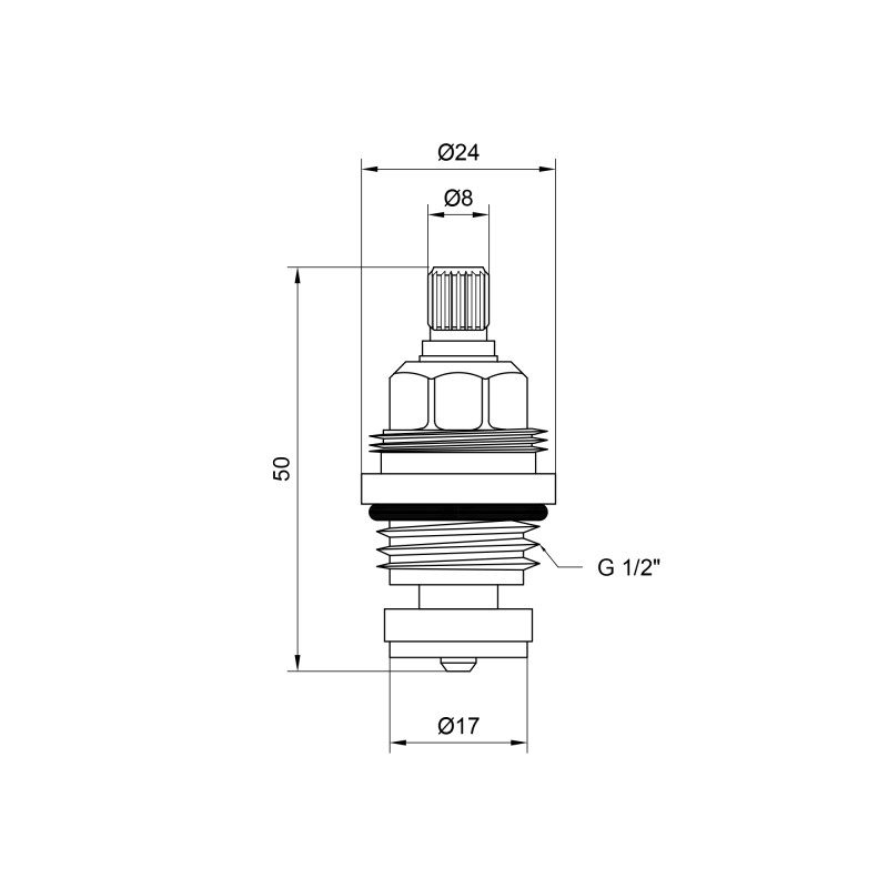 Lidz Кран-букса для змішувача Repair 03101 1/2 резина LDREP0310134814