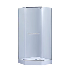 Lidz Душова кабіна Dozorca SC90x90.CRM.LOW.TR, скло прозоре 6 мм