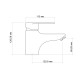 Lidz Змішувач для раковини Tani 001F1 (k40) LDTAN001F1CRM44957 Chrome