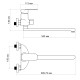 Lidz Змішувач для ванни Tani 0052 з поворотним виливом (з душовим гарнітуром) (k40) LDTAN0052CRM44960 Chrome