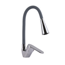 Lidz Змішувач для кухні Tani 008F3 з гнучким виливом (k40) LDTAN008F3GCR39507 Grey / Chrome