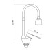 Lidz Змішувач для кухні Tani 008F4 з гнучким виливом (k40) LDTAN008F4CRM44972 Chrome