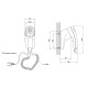 Lidz Фен з тримачем Tarnow 0191 1100 Вт LDTAR0191WHI32510 White