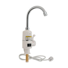 Lidz Проточний кран-водонагрівач кухонний для кухні Warm 056 LDWAR056WCR24984 White / Chrome