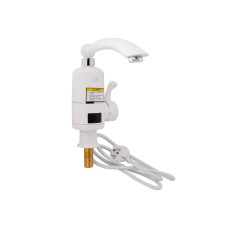 Lidz Проточний кран-водонагрівач кухонний для кухні Warm 057 LDWAR057WCR24983 White / Chrome
