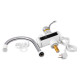 Lidz Проточний кран-водонагрівач кухонний для кухні Warm 058 LDWAR058WCR24985 White / Chrome