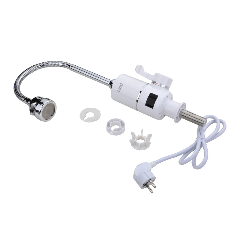 Проточний кран-водонагрівач для кухні на три режими Lidz Warm 062 LDWAR062WCR49099 White/Chrome SD00055223