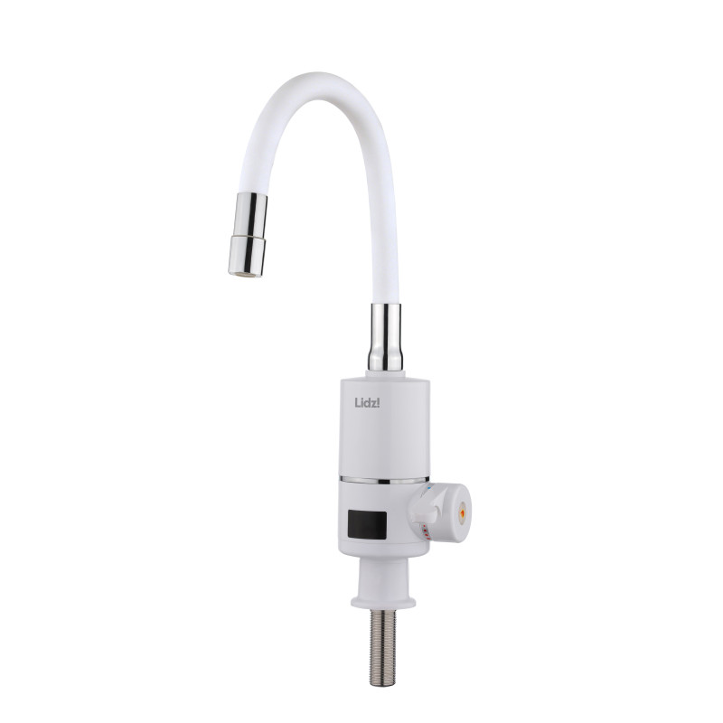 Проточний кран-водонагрівач з гнучким виливом для кухні Lidz Warm 065 LDWAR065WHI49097 White/White SD00055221