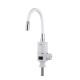 Проточний кран-водонагрівач з гнучким виливом для кухні Lidz Warm 065 LDWAR065WHI49097 White/White SD00055221