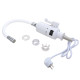 Проточний кран-водонагрівач з гнучким виливом для кухні Lidz Warm 065 LDWAR065WHI49097 White/White SD00055221