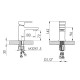 Lidz Змішувач для раковини Wawel 001 (k35) LDWAW001CRM45387 Chrome