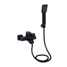 Lidz Змішувач для ванни Wawel 006 (з душовим гарнітуром) (k35) LDWAW006BLA45393 Black