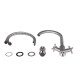 Lidz Змішувач для кухні Wind 013F двохвентильний LDWIN013FNKS43390 Nickel