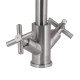 Lidz Змішувач для кухні Wind 161F двохвентильний LDWIN161FNKS46098 Nickel