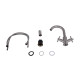 Lidz Змішувач для кухні Wind 161F двохвентильний LDWIN161FNKS46098 Nickel
