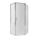 Qtap Душова кабіна Leo CRM10995-AC6 90х90 см, скло Clear, CalcLess, 6 мм без піддону (LEOCRM10995AC6)