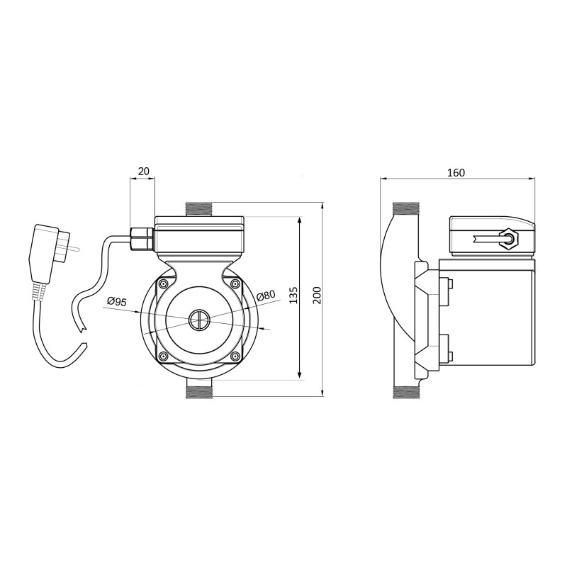 Насос для підвищення тиску Thermo Alliance LGS25-13Z (латунь) SD00047137