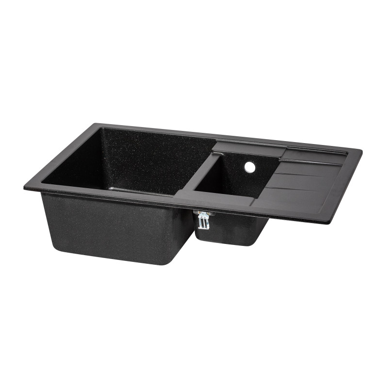 Lidz Кухонна мийка з додатковою чашею 780x495/200 BLA-03 (LIDZBLA03780495200)