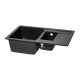 Lidz Кухонна мийка з додатковою чашею 780x495/200 BLA-03 (LIDZBLA03780495200)