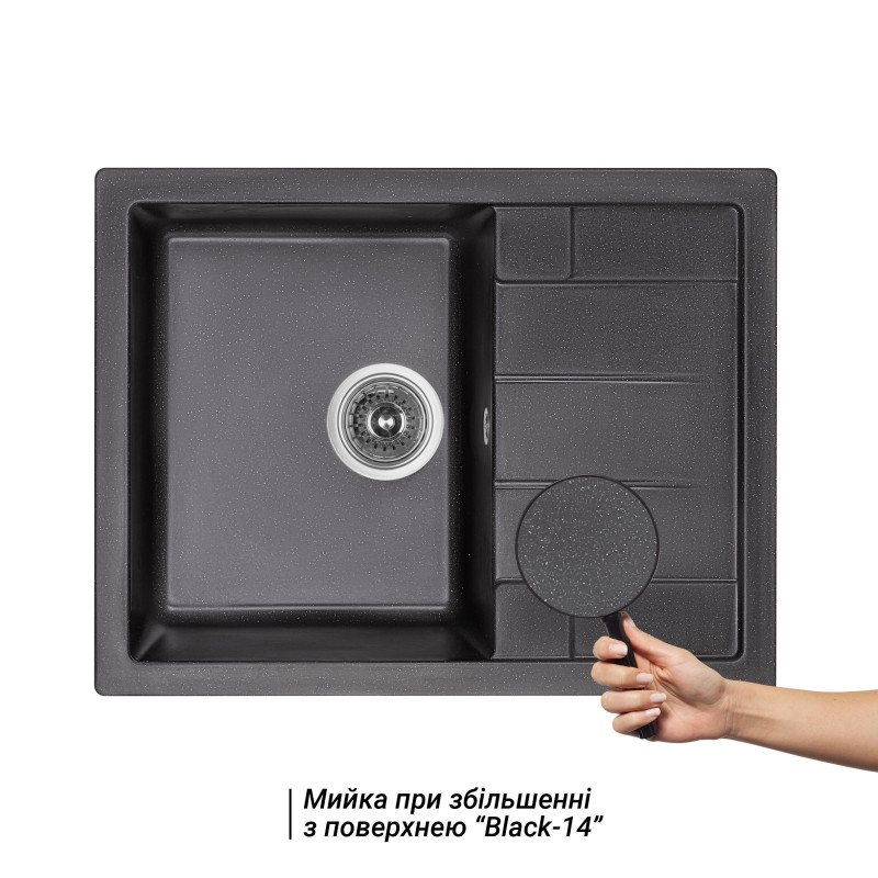 Lidz Кухонна мийка 650x500/200 BLM-14 (LIDZBLM14650500200)