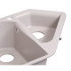 Lidz Кухонна мийка з додатковою чашею 1000x500/225 COL-06 (LIDZCOL061000500225)