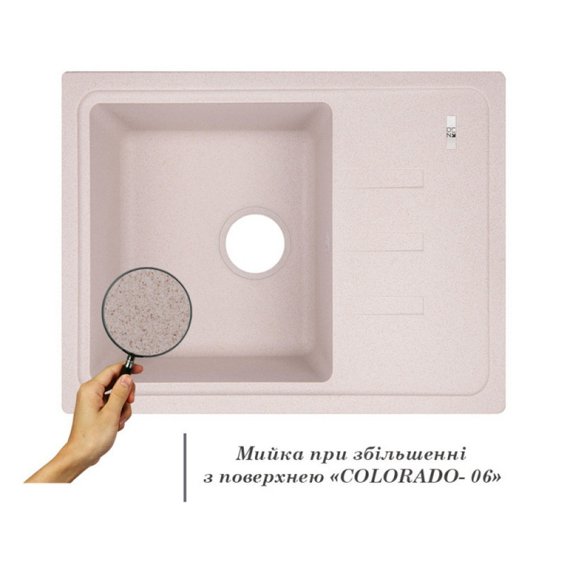 Lidz Кухонна мийка 620x435/200 COL-06 (LIDZCOL06620435200)