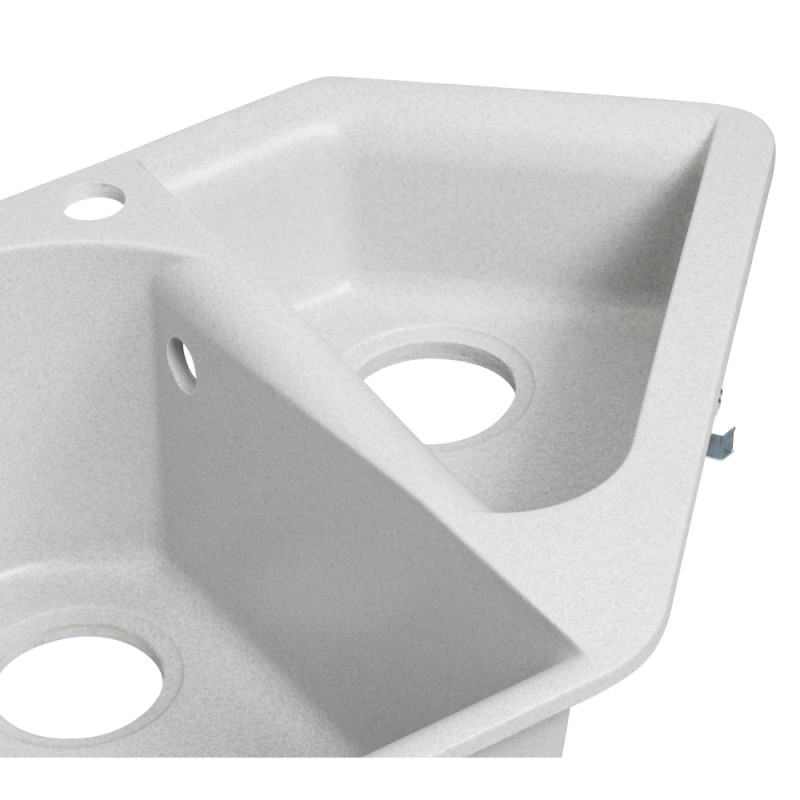 Lidz Кухонна мийка з додатковою чашею 1000x500/225 GRA-09 (LIDZGRA091000500225)