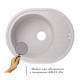 Lidz Кухонна мийка 620x500/200 GRA-09 (LIDZGRA09620500200)