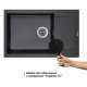 Lidz Кухонна мийка 781x510/200 GRF-13 (LIDZGRF13781510200)