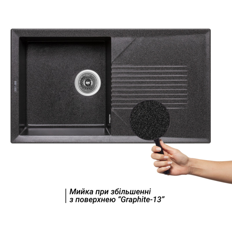 Lidz Кухонна мийка 860х500/240 GRF-13 (LIDZGRF13860500240)