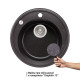 Lidz Кухонна мийка D510/200 GRF-13 (LIDZGRF13D510200)