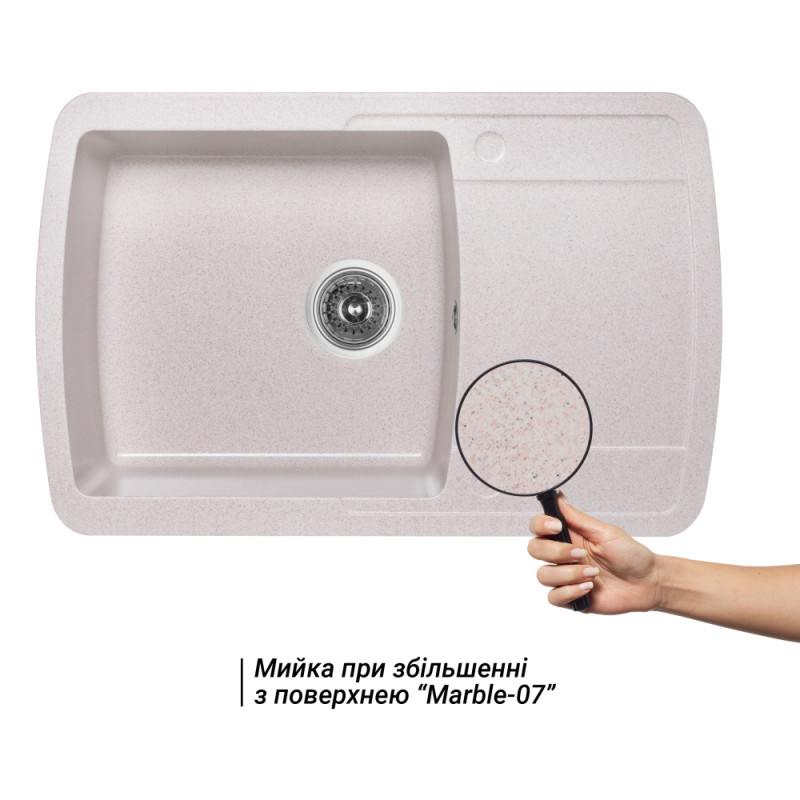 Lidz Кухонна мийка 770х490/200 MAR-07 (LIDZMAR07770490200)