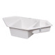 Lidz Кухонна мийка з додатковою чашею 1000x500/225 WHI-01 (LIDZWHI011000500225)