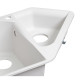 Lidz Кухонна мийка з додатковою чашею 1000x500/225 WHI-01 (LIDZWHI011000500225)