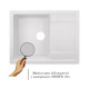 Lidz Кухонна мийка 650x500/200 WHI-01 (LIDZWHI01650500200)