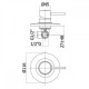 Paffoni Змішувач для душу Light LIG 011 NO чорний матовий (LIG011NO)