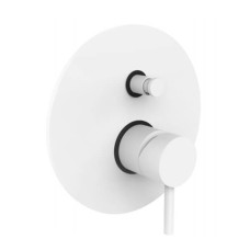 Paffoni Змішувач для ванни/душу Light LIG 015 BO Bianco Opaco (LIG015BO)