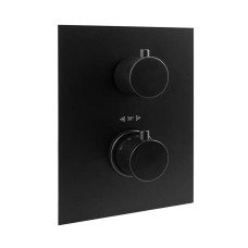Paffoni Змішувач для душу Light з термостатом на 3 споживача чорний мат (LIQ519NO/M)