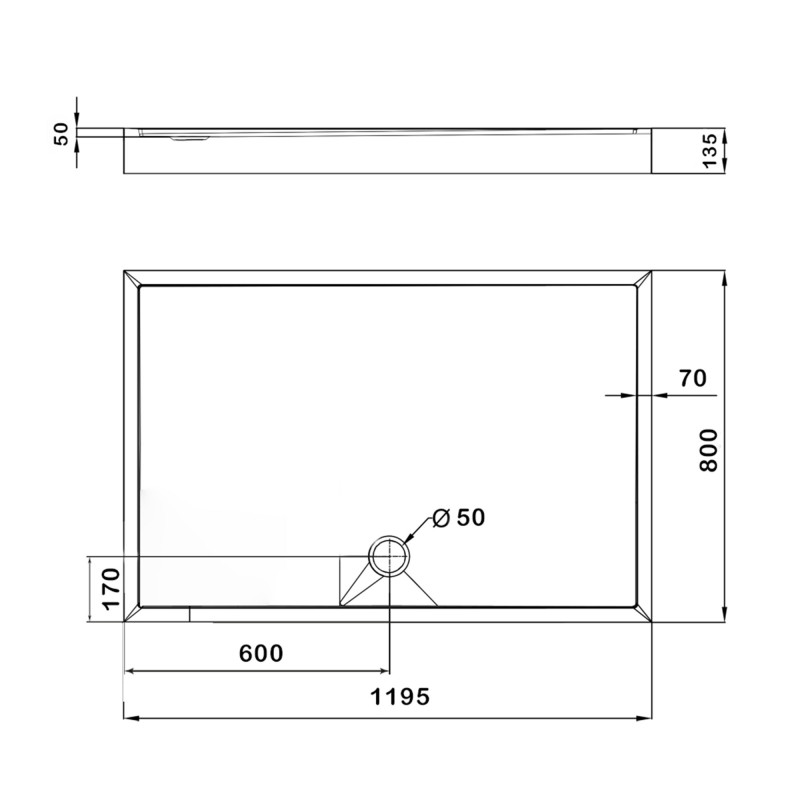 Lidz Душовий піддон Kapielka ST1200x800х140 (LKAST1208014)