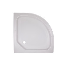 Lidz Душовий піддон KAPIELKA ST80x80x14 низький, напівкруглий, діаметр зливу 52 мм SD00050739