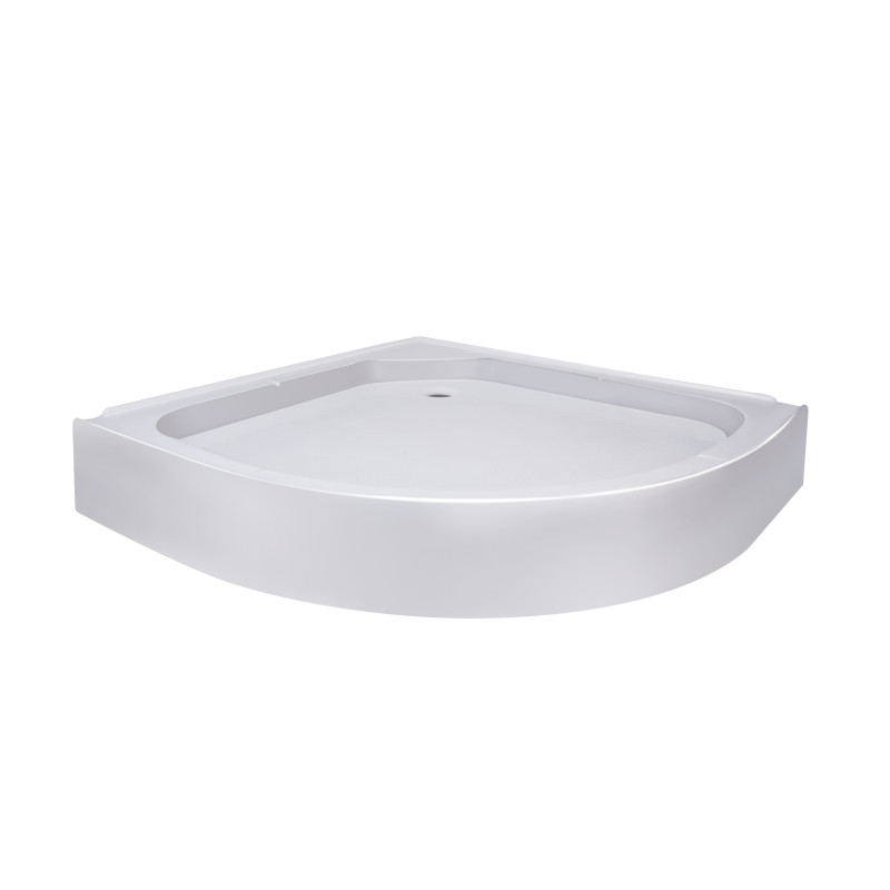Lidz Душовий піддон KAPIELKA ST80x80x14 низький, напівкруглий, діаметр зливу 52 мм SD00050739