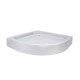 Lidz Душовий піддон KAPIELKA ST80x80x14 низький, напівкруглий, діаметр зливу 52 мм SD00050739