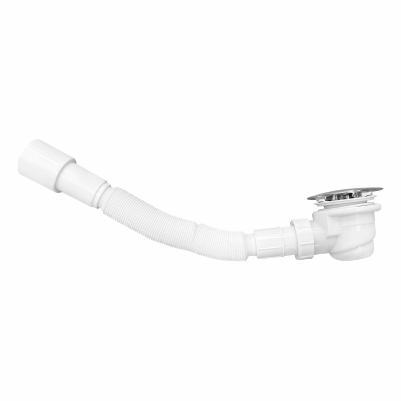 Lidz Душовий піддон KAPIELKA ST80x80x14 низький, напівкруглий, діаметр зливу 52 мм