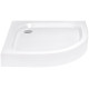 Lidz Душовий піддон Kapielka ST90x90x14 низький, напівкруглий, діаметр зливу 52 мм