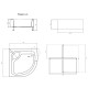 Lidz Душовий піддон KAPIELKA ST90x90x41, білий (LKAST909041)