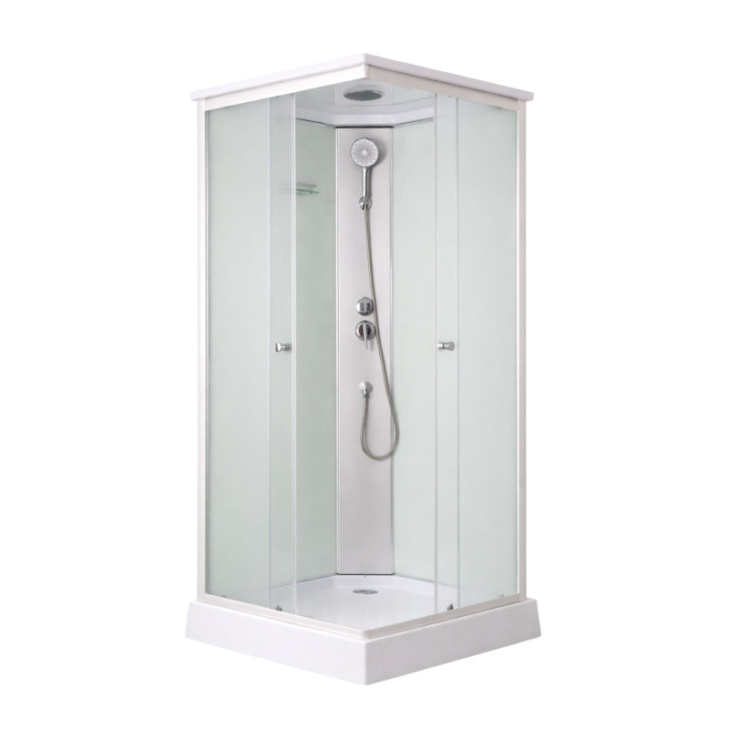 Душовий бокс Lidz Kubis SB90x90.SAT.LOW.FR, скло Frost 4 мм SD00055513